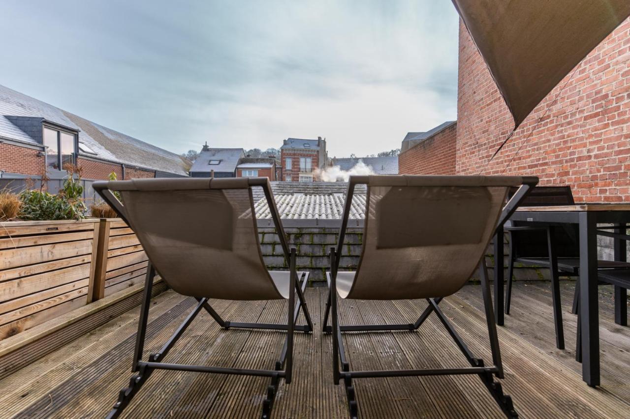 Ardenne Bnb Gite Urbain Avec Terrasse Marche-en-Famenne Ngoại thất bức ảnh